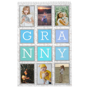 6 Six Collage Cute Baby Family Love Granny Kalender