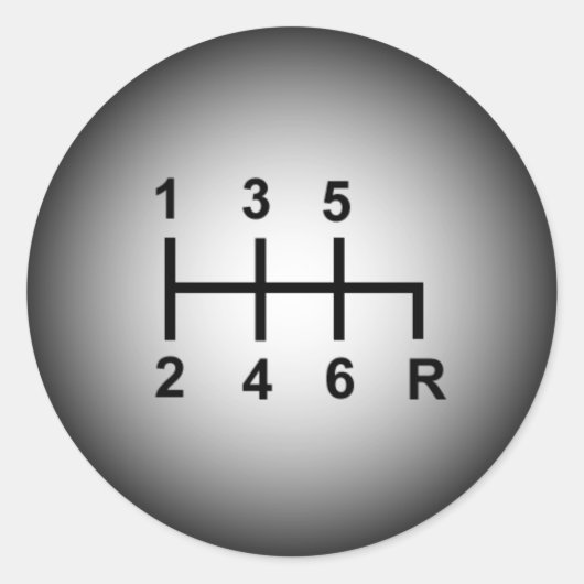 6-snelschuifknopsticker ronde sticker (Voorkant)