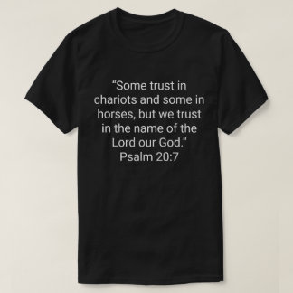 6. “Sommigen vertrouwen op strijdwagens en anderen T-shirt