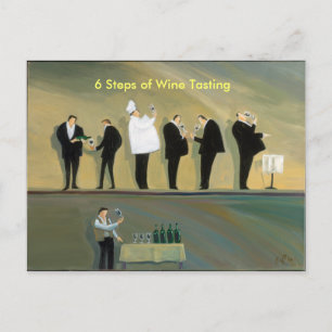 6 Stapels wijnbereiding Briefkaart