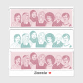 6"Sticker Blad met Groepen Interreligieuze Vrouwen Sticker (Vel)