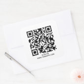 6 STICKERS DE TEXTE DE CODE QR - UTILISER GÉNÉRATE (Enveloppe)