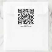 6 STICKERS DE TEXTE DE CODE QR - UTILISER GÉNÉRATE (Sac)