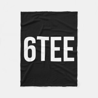 6 T-shirt - Grappig leuk 60ste verjaardagscadeau Fleece Deken