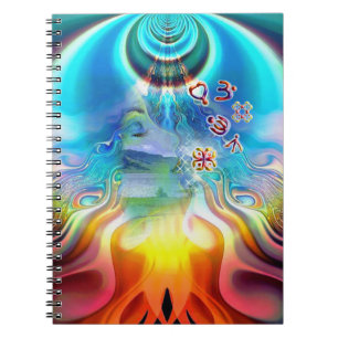 6 Taal van Licht Basis Chakra Symbolen Notitieboek