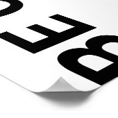 6 tabel Eenvoudig witte bruiloft-zitje Poster (Hoek)