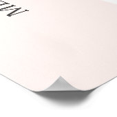 6 Tabel | Elegant modern bruiloft Poster (Hoek)