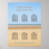 6 Table Plage Plage Tableau des sièges (Devant)