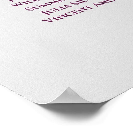 6 Tableau Cassis Mariage violet et gris (Coin)