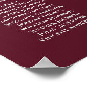6 Tableau Chic Argent Bourgogne Mariage Tableau de (Coin)
