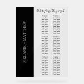 6 Tableau | Élégant tableau de sièges Mariage mode (Recto)