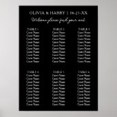 6 Tableau | Élégant tableau de sièges Mariage mode (Devant)