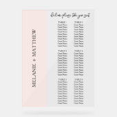 6 Tableau | Élégant tableau de sièges Mariage mode (Recto)