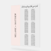 6 Tableau | Élégant tableau de sièges Mariage mode (Angle)