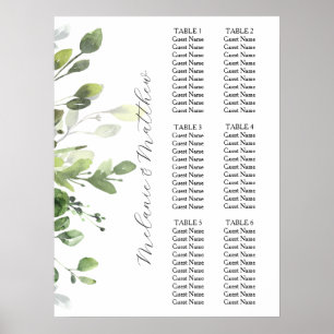 6 Tableau Eucalyptus Mariage de verdure