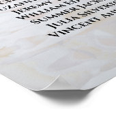 6 Tableau Réflexions blanches Tableau Mariage Sièg (Coin)