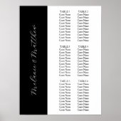 6 Tableau | Tableau de sièges de mariage simple et (Devant)
