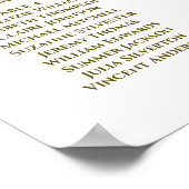 6 Tableau Tableau Mariage blanc et or (Coin)