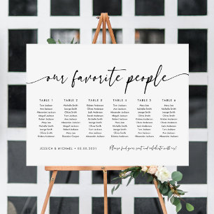 6 Tableaux Nos Personnes Préférées Plan de tableau