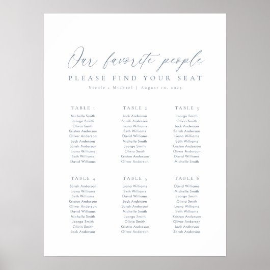 6 Tableaux Nos Personnes Préférées Tableau Des Siè (Devant)