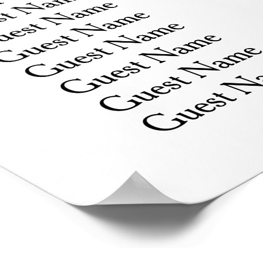 6 Tafel Waterverf Ecalyptus Bruiloft Zitkaarten Poster (Hoek)