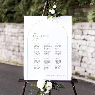 6 Tafels Welkom Zitplaatsindeling Poster