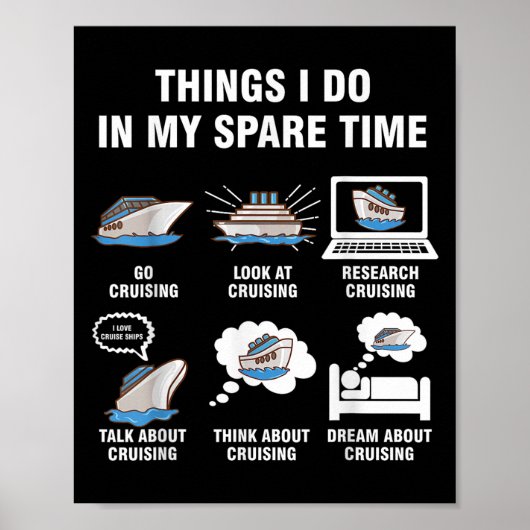 6 Things I Do In My Spare Time - Cruising Lovers Poster (Voorkant)