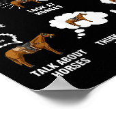 6 Things I Do In My Spare Time - Horse Riding Poster (Hoek)