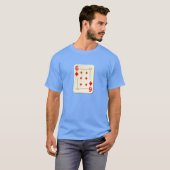 6 van de Diamonds-speelkaart T-shirt (Voorkant volledig)