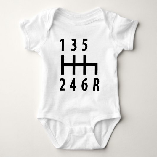 6 versnellingsauto zwart romper (Voorkant)