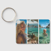 6 Verticale Strook Boho Foto Collage Sleutelhanger (Achterkant)