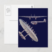 6 Vliegtuig voor het aanzwengelen van motoren Briefkaart (Voorkant / Achterkant)