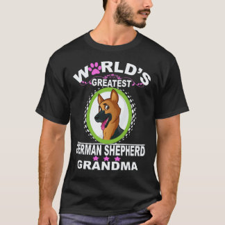 6 Werelds Beste Duitse Herders-Oma Duitse T-shirt