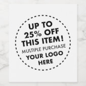 6 x Étiquettes de vin sur mesure 25% de réduction (Étiquettes simples)