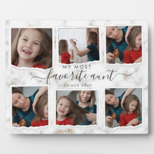 6 Zes Foto Collage Aunty Moderne Elegant Family Fotoplaat