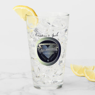 6de IJzeren Huwelijksjubileum 3D Hartembleem Glas