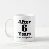 6de Jubileum (Funny) Koffiemok (Links)