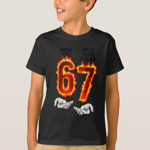 6de verjaardag jongens meisjes 6 7 6 volgend jaar t-shirt