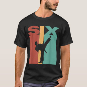 6de verjaardag Karate Taekwondo Thema 6 jaar oud T-shirt