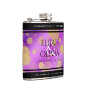 6e 33e 47e 48e Amethist Bruiloft Jubileum Heupfles (Rechts)