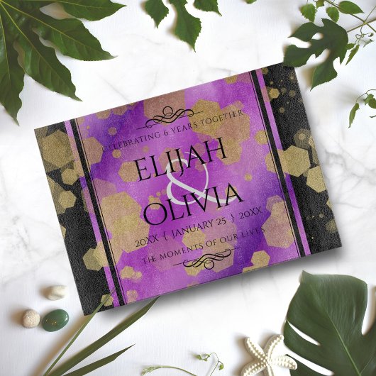 6e 33e 47e 48e Amethist Bruiloft Jubileum Snijplank