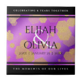 6e 33e 47e 48e Amethist Bruiloft Jubileum Tegeltje (Voorkant)