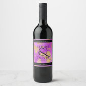 6e 33e 47e 48e Amethist Huwelijksjubileum Wijn Etiket (Voorkant)