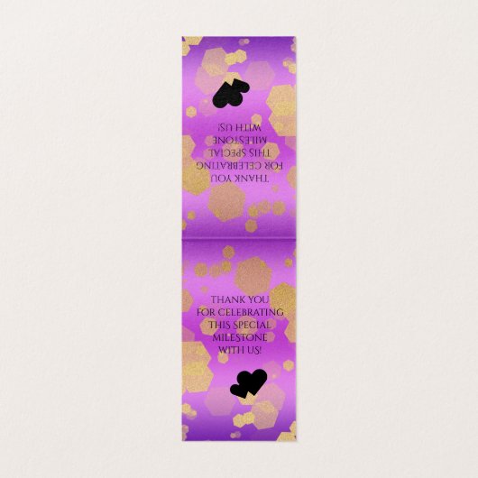 6e 33e 47e 48e anniversaire du Mariage Améthyste (Inside Unfolded)