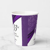 6e / 33e / 47e Amethist bruiloft Jubileum Papieren Bekers (Links)