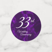 6e / 33e / 47e Amethist Paarse Jubileum Confetti (Kleine voorkant)