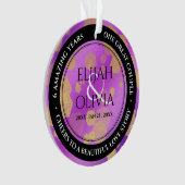 6e 33e 47e anniversaire de l'Mariage Améthyste (devant)