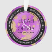 6e 33e 47e anniversaire de l'Mariage Améthyste (devant)