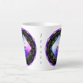 6e Amethyst Wedding Jubileum Latte Mok (Voorkant)