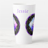 6e Amethyst Wedding Jubileum Latte Mok (Voorkant)